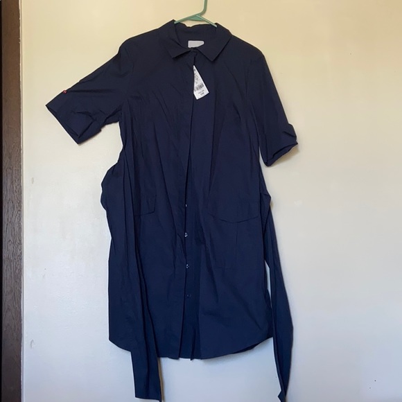 A size 16 ( Eur44) navy blue shirt dress. - Picture 1 of 8